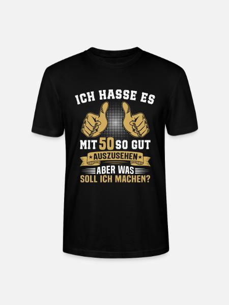 50. Geburtstag Mann Frau 50 Jahre  - Stanley/Stella Unisex Bio-T-Shirt CRAFTER - Schwarz