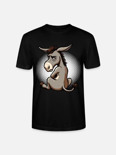 Esel Eselchen Eselhalter Muli Langohresel Muli - Stanley/Stella Unisex Bio-T-Shirt CRAFTER - Schwarz