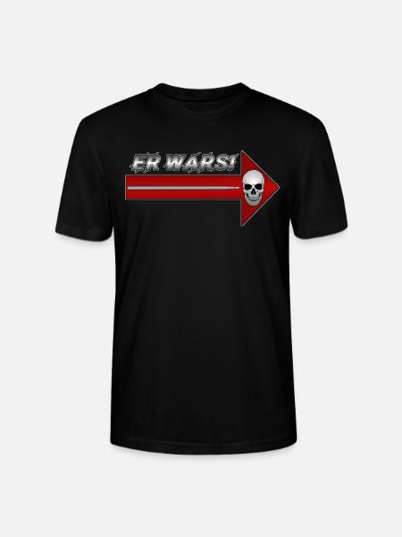 Düsterer Schädelpfeil mit Stab Er Wars - Stanley/Stella Unisex Bio-T-Shirt CRAFTER - Schwarz