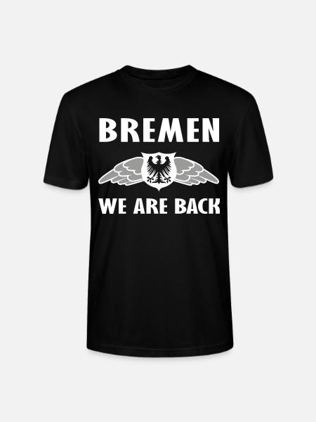 Bremen We Are Back Adler Wappen - Stanley/Stella Unisex Bio-T-Shirt CRAFTER - Schwarz