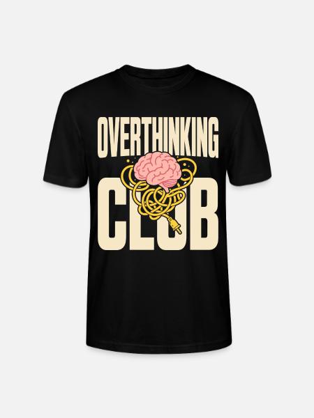 Overthinking Club mit Gedankenchaos - Stanley/Stella Unisex Bio-T-Shirt CRAFTER - Schwarz