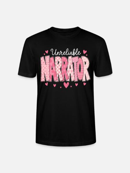 Unzuverlässiger Erzähler, Buchliebhaber, Autor - Stanley/Stella Unisex Bio-T-Shirt CRAFTER - Schwarz