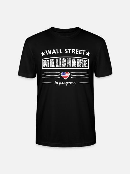 Wall Street Millionär in Bau - Stanley/Stella Unisex Bio-T-Shirt CRAFTER - Schwarz