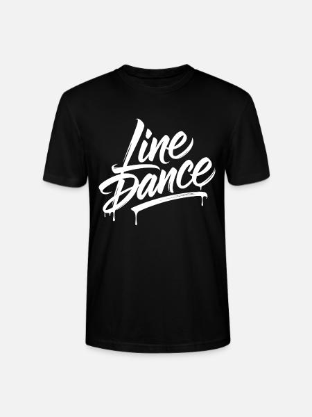 Line Dance Graffiti Schrift - Stanley/Stella Unisex Bio-T-Shirt CRAFTER - Schwarz