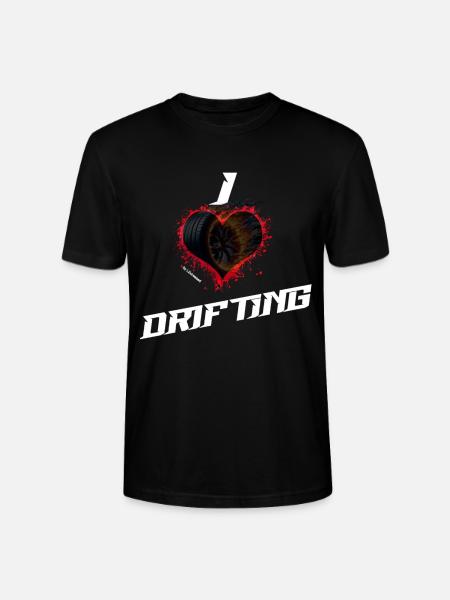 I love Drifting - Stanley/Stella Unisex Bio-T-Shirt CRAFTER - Schwarz
