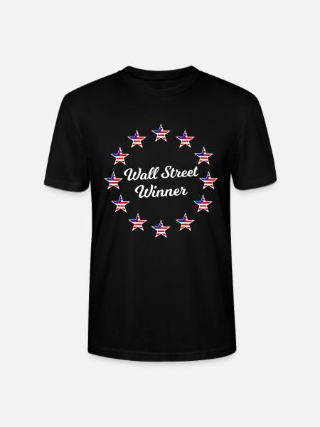 America Wall Street - Stanley/Stella Unisex Bio-T-Shirt CRAFTER - Schwarz