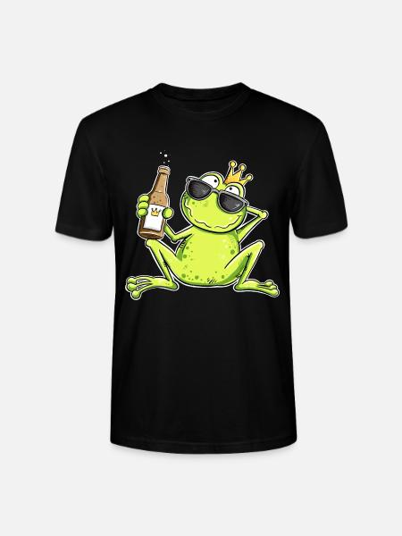 Lustiger Frosch Junggeselle | Single Geschenk - Stanley/Stella Unisex Bio-T-Shirt CRAFTER - Schwarz