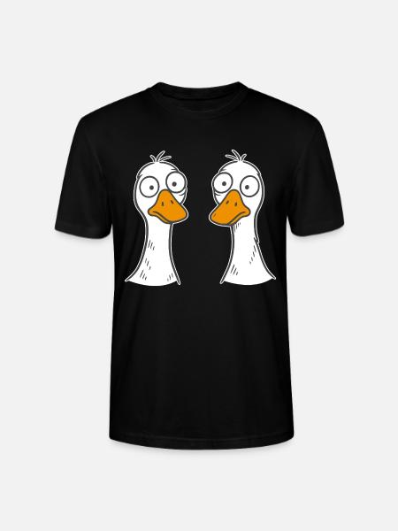 Dumme Gänse - Stanley/Stella Unisex Bio-T-Shirt CRAFTER - Schwarz