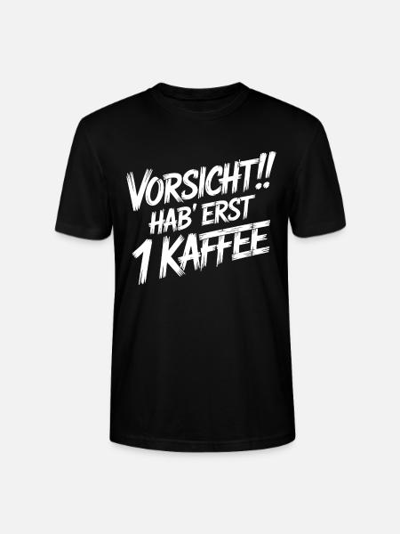 Vorsicht Kaffee - Stanley/Stella Unisex Bio-T-Shirt CRAFTER - Schwarz