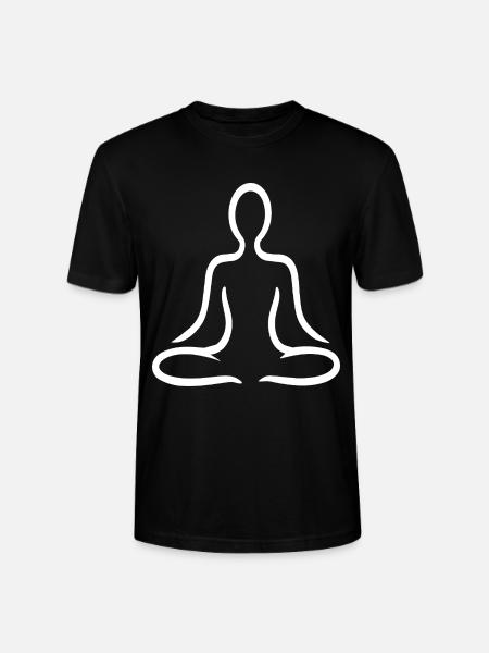 Yoga Und Meditation - Stanley/Stella Unisex Bio-T-Shirt CRAFTER - Schwarz