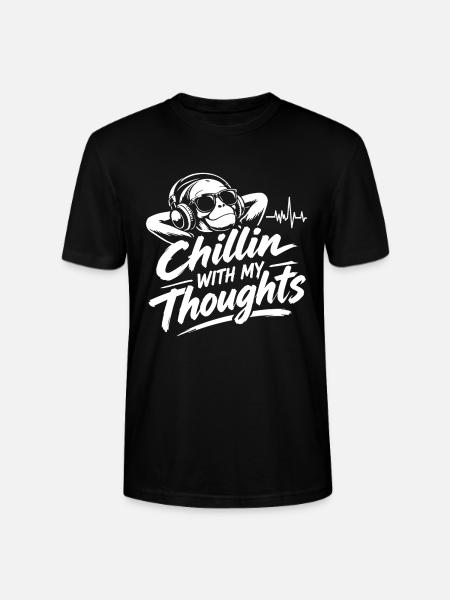 Chillin With Thoughts - Stanley/Stella Unisex Bio-T-Shirt CRAFTER - Schwarz