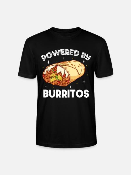 Powered by Burritos - Stanley/Stella Unisex Bio-T-Shirt CRAFTER - Schwarz