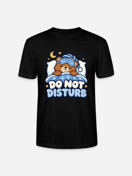 Schlafender Bär – Nicht stören - Stanley/Stella Unisex Bio-T-Shirt CRAFTER - Schwarz