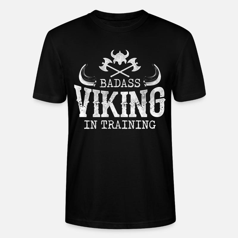 Badass Wikinger Viking im Training - Stanley/Stella Unisex Bio-T-Shirt CRAFTER - Schwarz