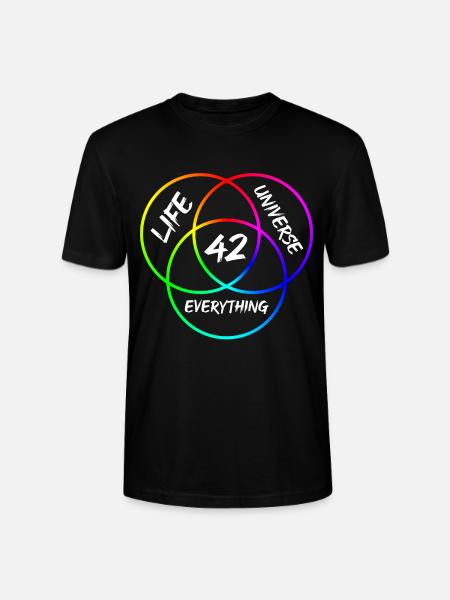 Antwort 42 - Stanley/Stella Unisex Bio-T-Shirt CRAFTER - Schwarz