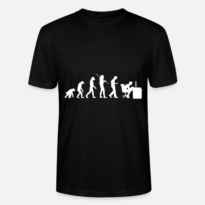 Evolution - Generation Smombie Nerd - Stanley/Stella CRAFTER Unisex Organic T-Shirt - black