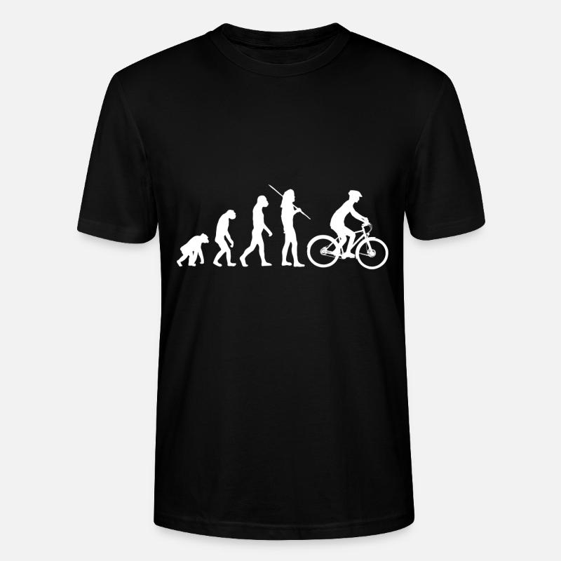 Evolution - vélo - T-shirt bio CRAFTER Stanley Stella Unisexe - noir