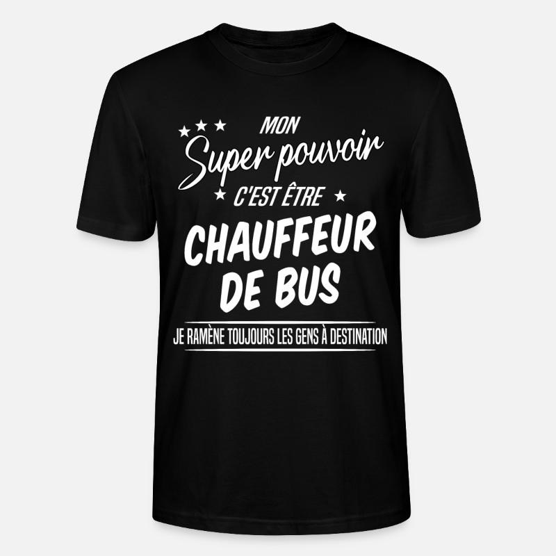Busfahrer - Stanley/Stella Unisex Bio-T-Shirt CRAFTER - Schwarz