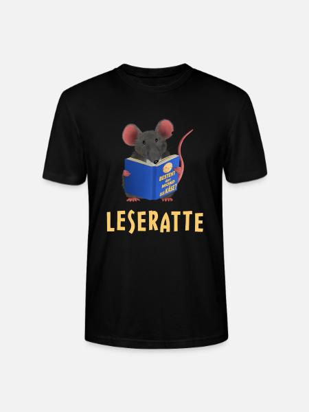 Leseratte / Bücherwurm - Stanley/Stella Unisex Bio-T-Shirt CRAFTER - Schwarz