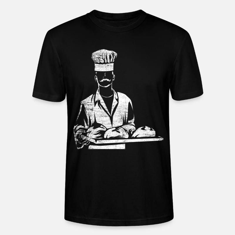 Bäcker Backen - Stanley/Stella Unisex Bio-T-Shirt CRAFTER - Schwarz