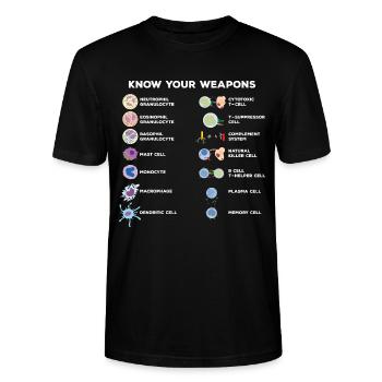 Wissenschaft Experimente - Stanley/Stella Unisex Bio-T-Shirt CRAFTER - Schwarz - Vorne - Alina (178cm) & Michal (187cm)