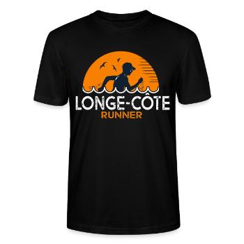 longe-côte cadeau homme marche aquatique - T-shirt bio CRAFTER Stanley Stella Unisexe - noir - Devant - Alina (178cm) & Michal (187cm)