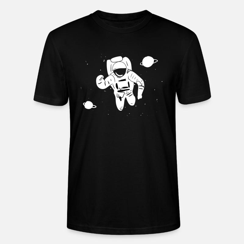astronaute étoile planète planète espace - T-shirt bio CRAFTER Stanley Stella Unisexe - noir