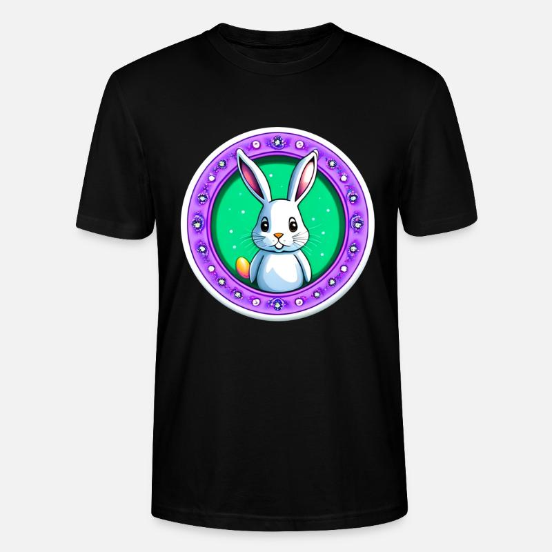 Super Cute Easter - Stanley/Stella CRAFTER Unisex Organic T-Shirt - black