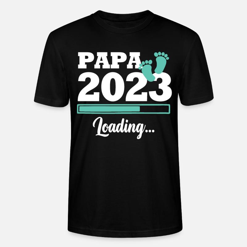 Papa 2023 loading - T-shirt bio CRAFTER Stanley Stella Unisexe - noir