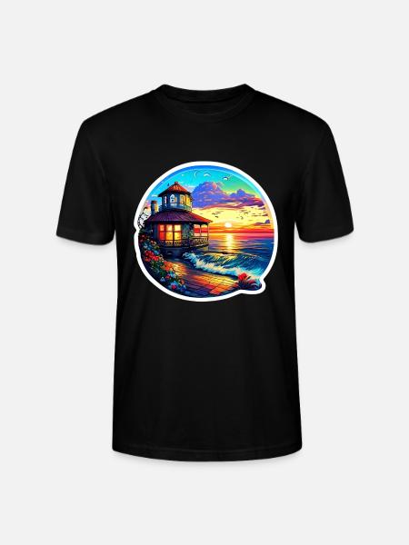 Pavillon am Meer - Stanley/Stella Unisex Bio-T-Shirt CRAFTER - Schwarz