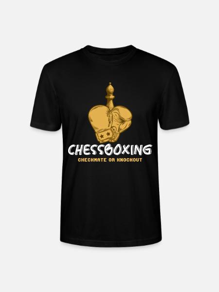 Schachboxen - Schachmatt Oder Knockout Schachboxen - Stanley/Stella Unisex Bio-T-Shirt CRAFTER - Schwarz