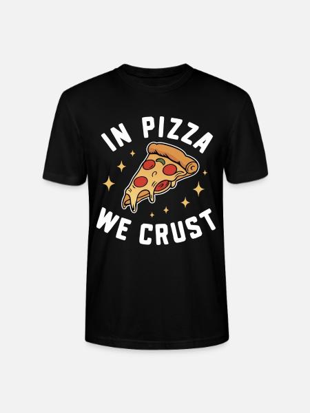 Pizza Italie Restauration rapide - T-shirt bio CRAFTER Stanley Stella Unisexe - noir