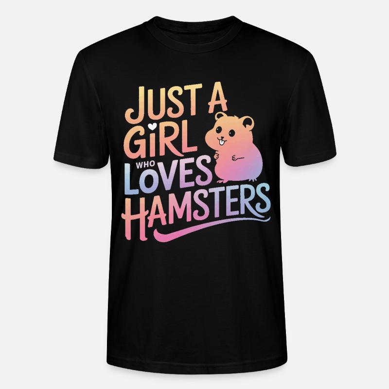 Hamster - Stanley/Stella Unisex Bio-T-Shirt CRAFTER - Schwarz