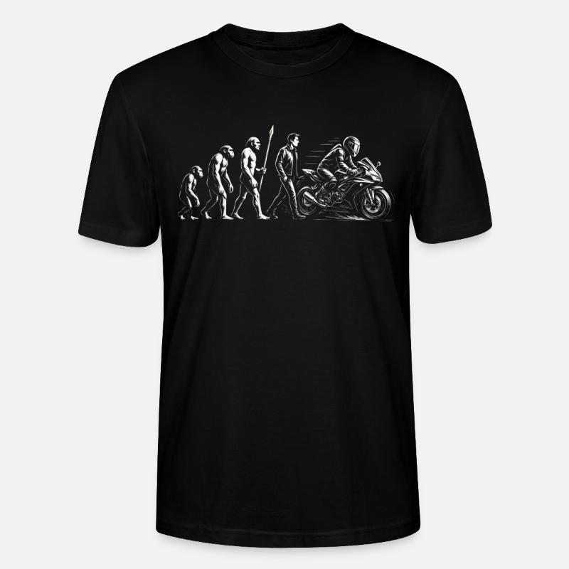 Moto Biker Evolution - T-shirt bio CRAFTER Stanley Stella Unisexe - noir