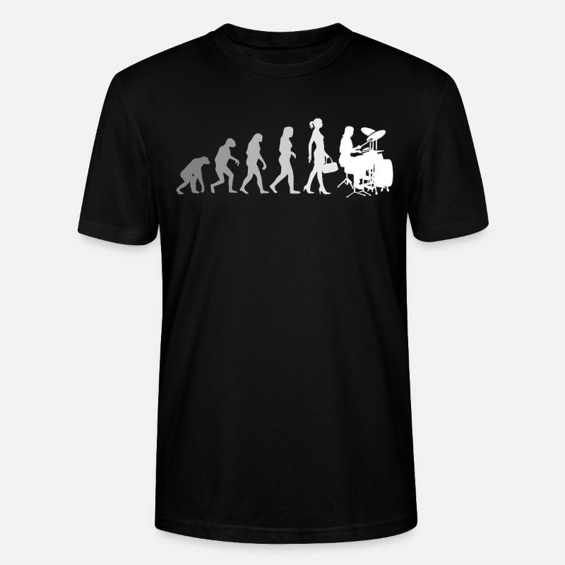 Evolution Schlagzeugerin Percussion Drummer - Stanley/Stella Unisex Bio-T-Shirt CRAFTER - Schwarz