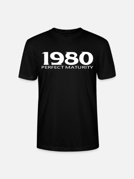 1980 - Stanley/Stella Unisex Bio-T-Shirt CRAFTER - Schwarz