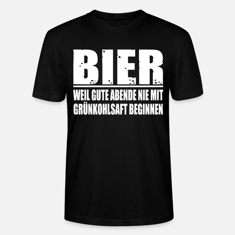 Bier-guter Abend - Stanley/Stella Unisex Bio-T-Shirt CRAFTER - Schwarz