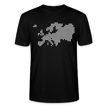 Wien Bratislava Brno Graz Budapest - Stanley/Stella Unisex Bio-T-Shirt CRAFTER - Schwarz - Vorne - Alina (178cm) & Michal (187cm)