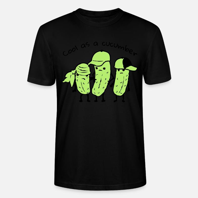 Froid comme un concombre - T-shirt bio CRAFTER Stanley Stella Unisexe - noir