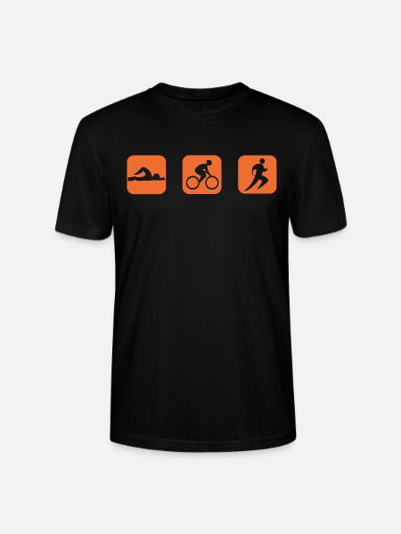 Triathlon Sport - Stanley/Stella CRAFTER Unisex Organic T-Shirt - black