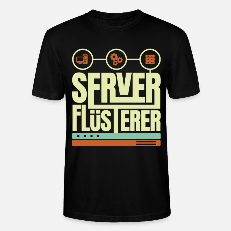 Sysadmin Network Gift - Stanley/Stella CRAFTER Unisex Organic T-Shirt - black