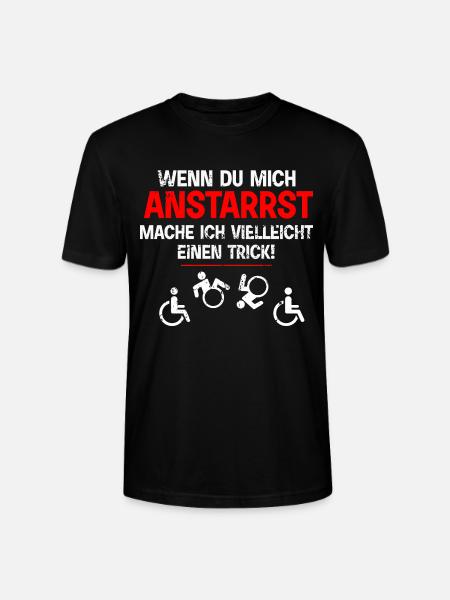Rollstuhlfahrer, Querschnitt - Anstarrst - Stanley/Stella Unisex Bio-T-Shirt CRAFTER - Schwarz