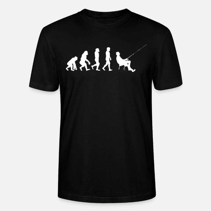 Evolution Pêcheur - T-shirt bio CRAFTER Stanley Stella Unisexe - noir
