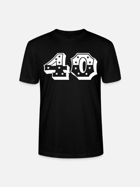 Numéro 40 - T-shirt bio CRAFTER Stanley Stella Unisexe - noir