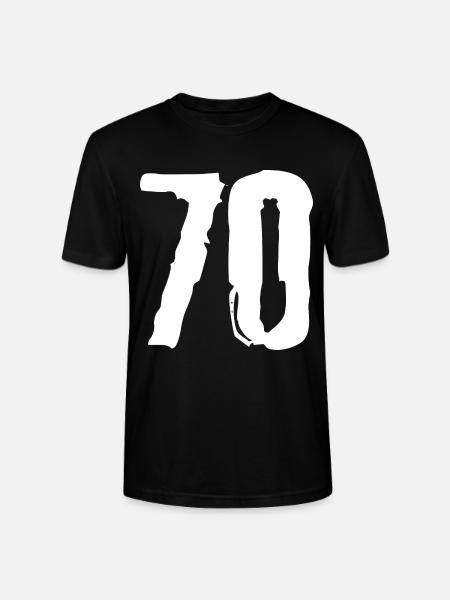70 number jersey - Stanley/Stella CRAFTER Unisex Organic T-Shirt - black