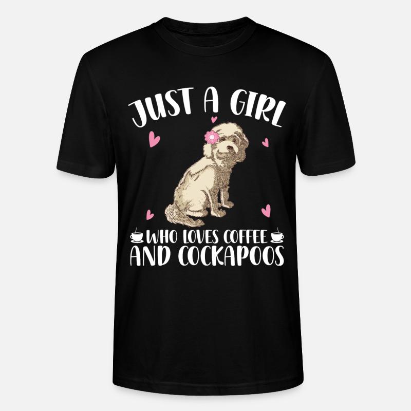 Cockapoo Mädchen - Stanley/Stella Unisex Bio-T-Shirt CRAFTER - Schwarz