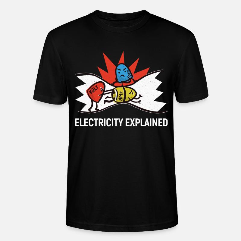 Electricity explained - Ohm Volt Ampere - Stanley/Stella Unisex Bio-T-Shirt CRAFTER - Schwarz