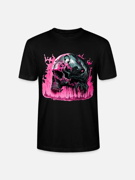 Cyborg Skull Skull - Stanley/Stella CRAFTER Unisex Organic T-Shirt - black