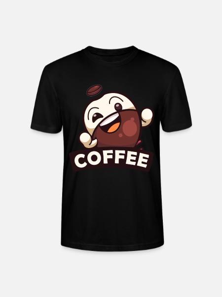Coffee Bean Male Coffee - Stanley/Stella CRAFTER Unisex Organic T-Shirt - black