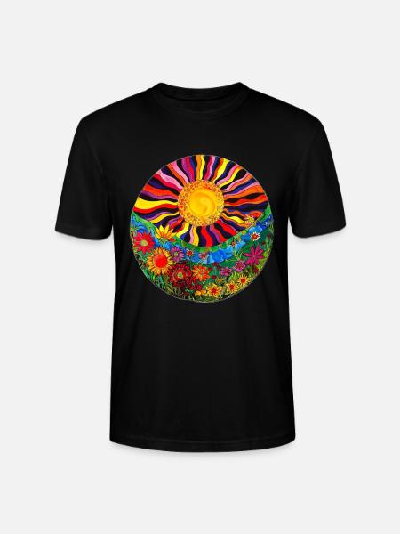 Cooles Sonnenmotiv - Stanley/Stella Unisex Bio-T-Shirt CRAFTER - Schwarz